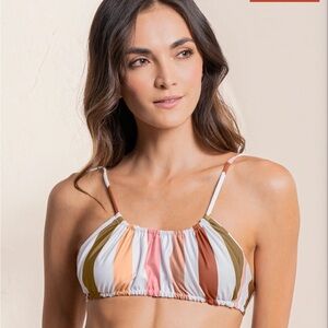 Maaji swimsuit bralette bikini top, reversible- size medium